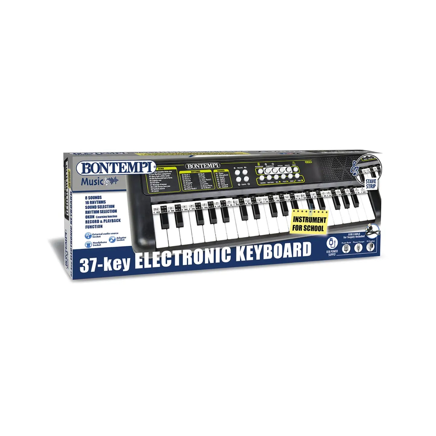 Tastiera Digitale Pianola Bontempi da tavolo 37 tasti 15 3700