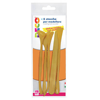 Stecche per Modellare in Plastica CWR Deco' 5 pz. Art. 252