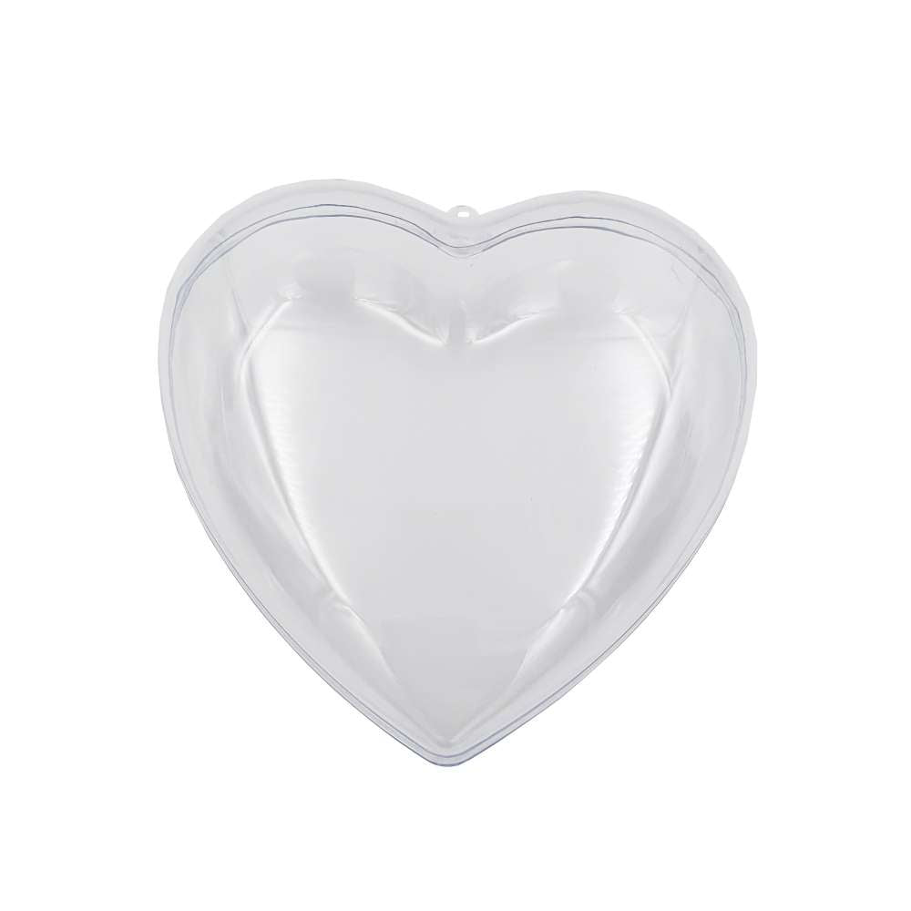 Cuori in Plastica Trasparente cm. 6 cf. 5 pz.