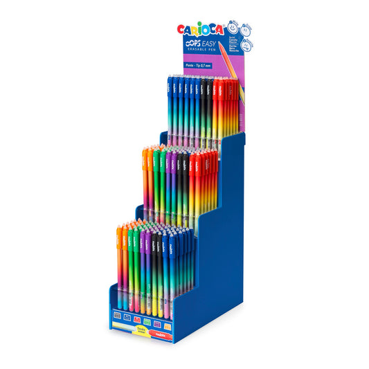 Penna Carioca  OOPS easy in Espositore 180 Pezzi 6 colori ass.ti