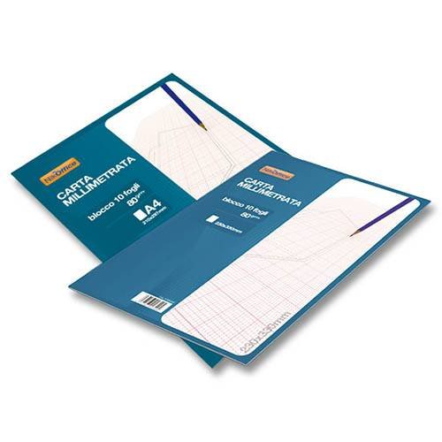 Blocco Carta Millimetrata 29x42 a 10 fogli