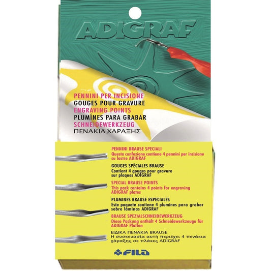 Pennini per Incisione Adigraf cf. da 4 Pennini