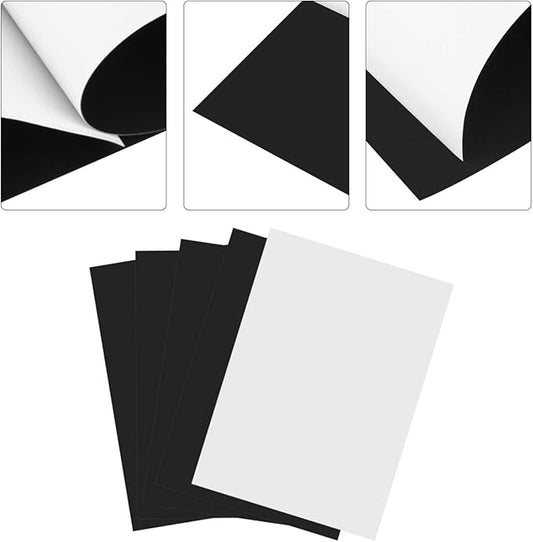 Foglio Magnetico A4 Adesivo Spessore 1 mm. Colore Nero