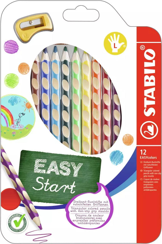 Pastelli Stabilo Easy Start x Mancini i a 12 colori