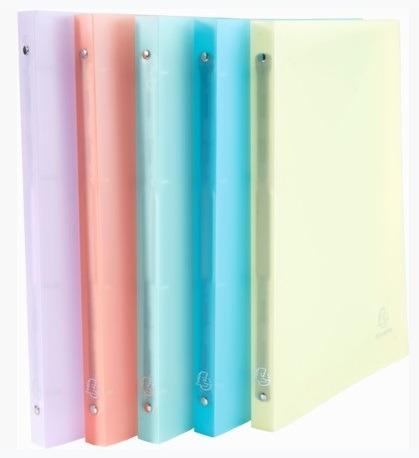 Cartelle a 4 Anelli Maxi in PPL Trasparente Diametro 30 mm