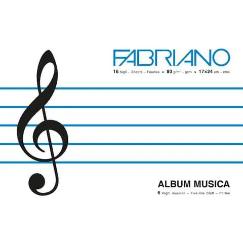 Quaderno ad album musica 17x24 8 FF.