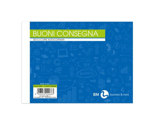 Blocco Buoni Consegna 2C.Aut. 17x12 50/50 BM 360