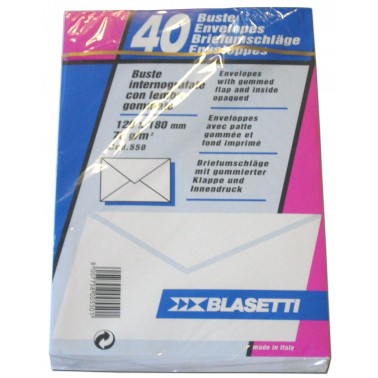 Buste Blasetti Bianche 12X18 cf. 40 pz. 550