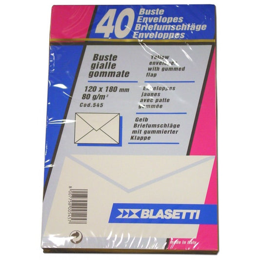 Buste Blasetti Giallo Posta 12X18 cf. 40 pz. 878