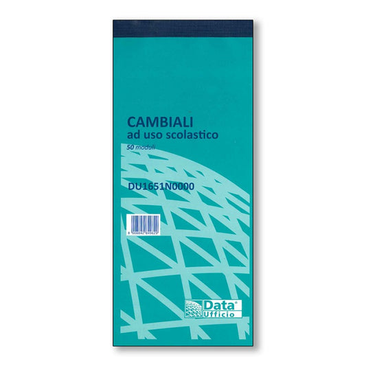 Cambiali Uso Scolastico 50 Mod. 10x23,30