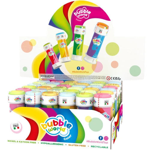 Bolle di Sapone Dulcop "Color Bubbles" in cf. da 36 pz.