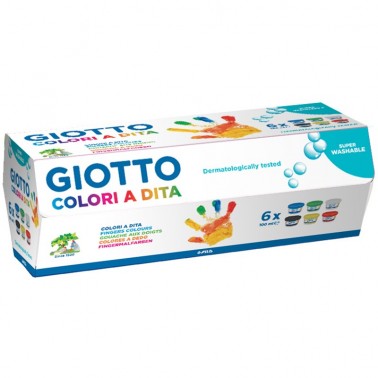 Colori a Dita Giotto 6 brt. da 100 grammi