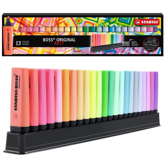 Stabilo  Boss Evidenziatori Original + Boss Pastel Desk Set 23 colori