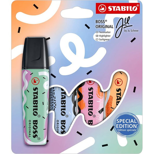 Evidenziatore Boss Original Paste by Ju Schnee Set 4 colori