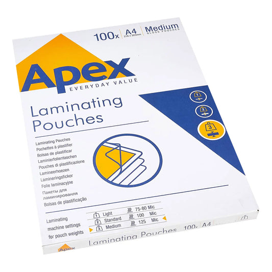 Pouches A4 125 micron cf. 100 pezzi