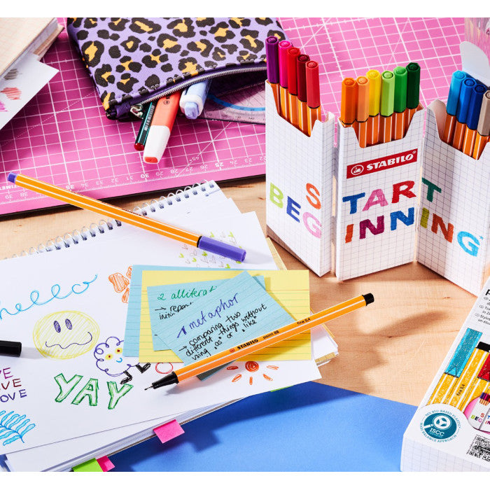 Stabilo Fineliner Point 88 Astuccio Zig Zag 18 Colori