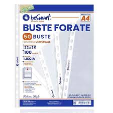 Buste forate Strong Lisce a4 50pz BeSmart