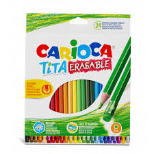 Carioca Tita Erasable 24pz. Matite Col.