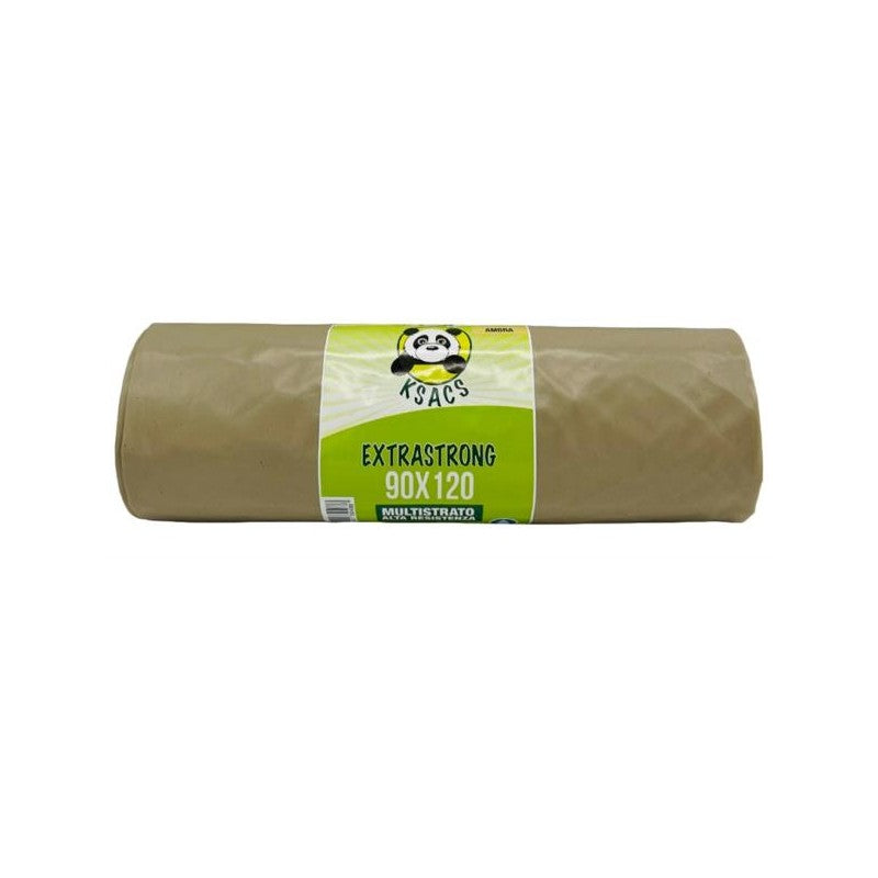Buste Rifuti Nettezza Urbana 90x120 colore Ambra cf. 750 grammi in Rotolo
