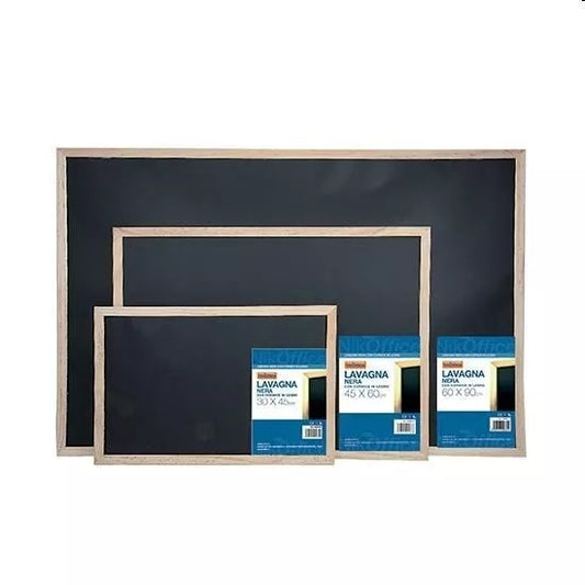 Lavagna Nera in Similardesia con Cornice in Legno 60x90