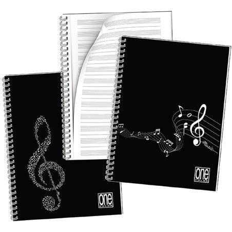 Quadernone maxi musica 22,2X29,7 50+1 FF. Spiralato