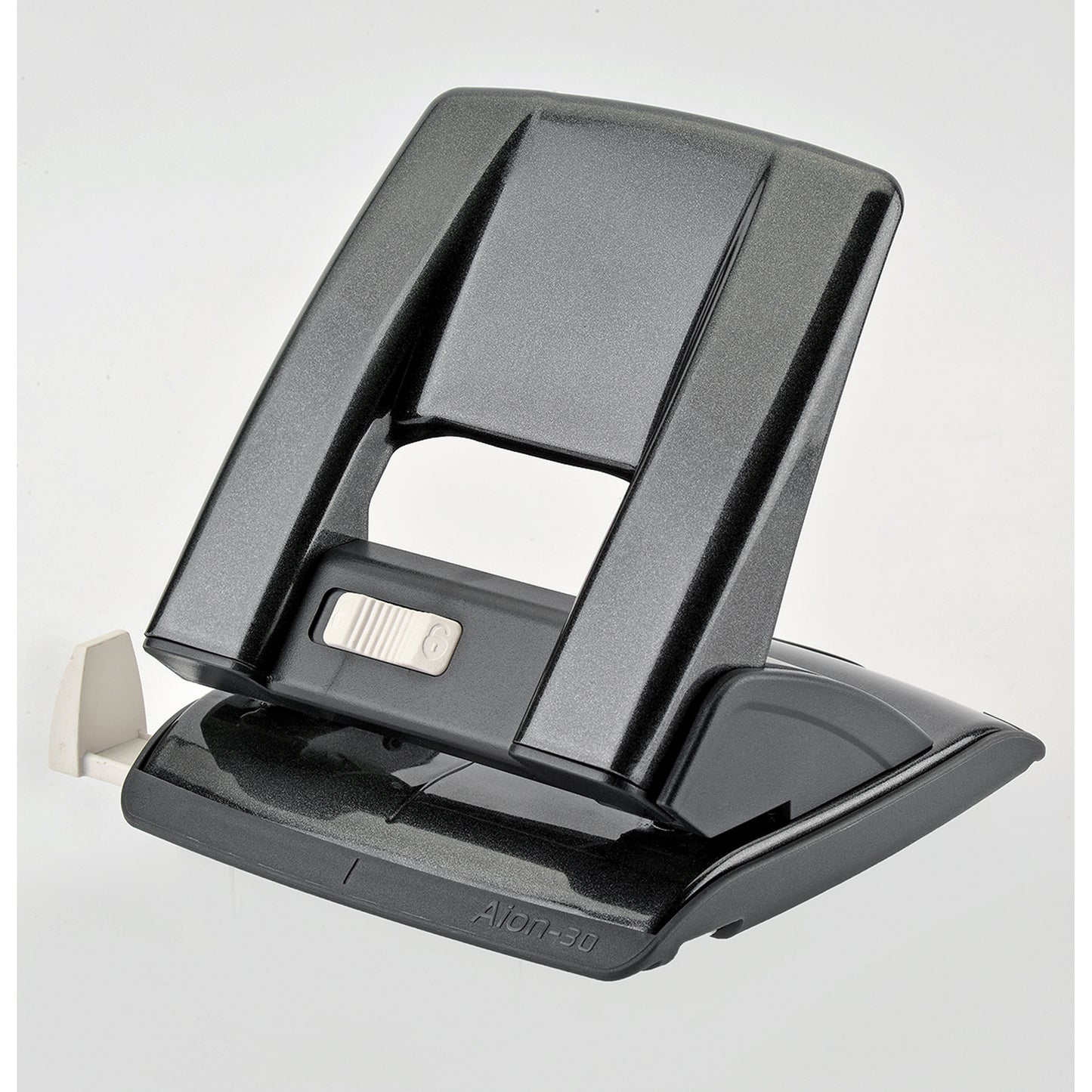 Perforatore a due fori  passo 8 perfora 30 fogli da 80 gr. Col. Nero