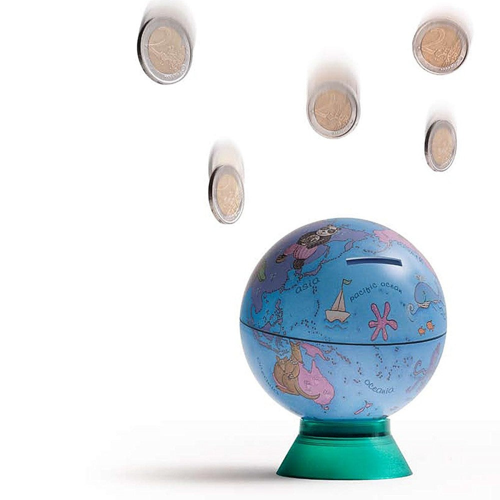 Salvadanaio Globo Geografico Mini "Baby Bank "