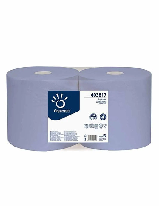 Rotoloni Asciugatutto Uso Industriale Blu 3 Veli cf. 2 Rt. 500 Strappi