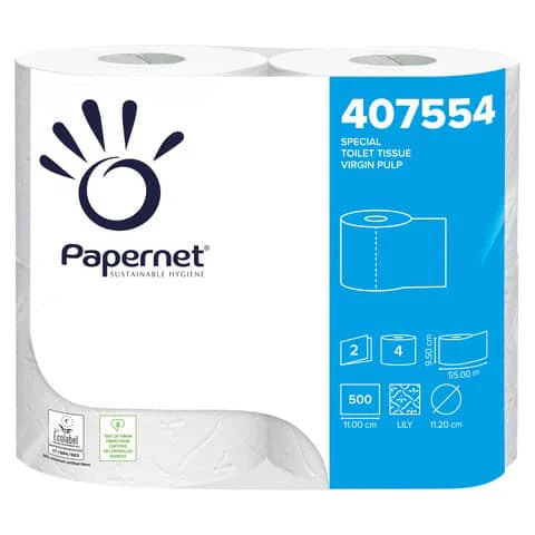 Carta Igienica Papernet 2 veli cf. 4 Rotoli 350 Strappi