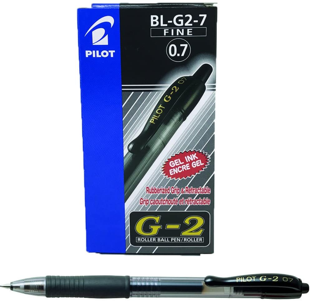 Pilot Penna sfera roller scatto con ricarica G-2 tratto medio - 0,7 mm Blu gel 3800275 Pilot Penna sfera roller scatto con ricarica G-2 tratto medio - 0,7 mm Blu gel 3800275