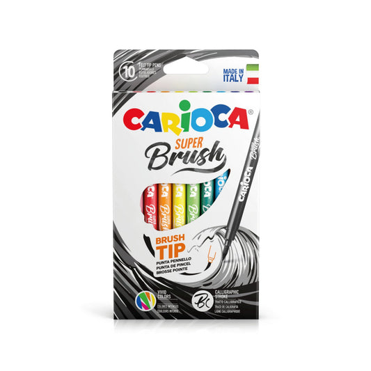 Pennarelli Carioca Super Brush 10Pz. 42937