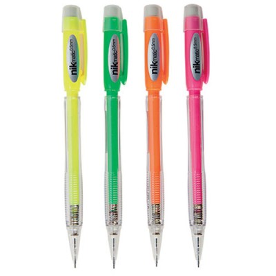 Portamine a scatto con mine 0.5 mm.