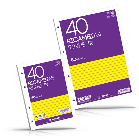 Ricambi Quaderno A5 1 rigo cod. 1194