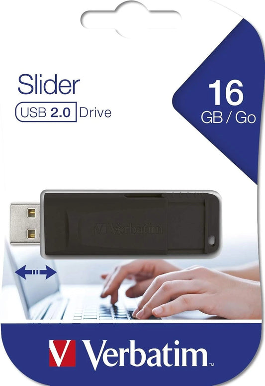 Chiavetta Pen Drive USB 2.0 Verbatim 16GB Slider