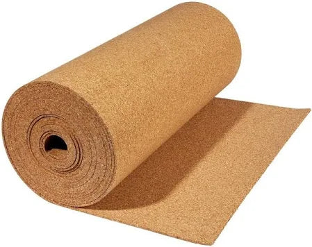 Lastra di Sughero in Rotolo l. 10 Mt. h 50 cm. Spessore 2 mm.