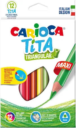 Pastelli Carioca  Tita  Maxi a 12 colori